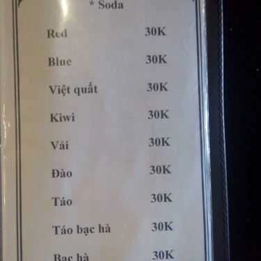 Thực đơn- Milano Coffee