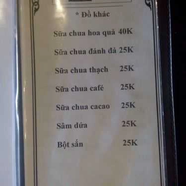 Thực đơn- Milano Coffee