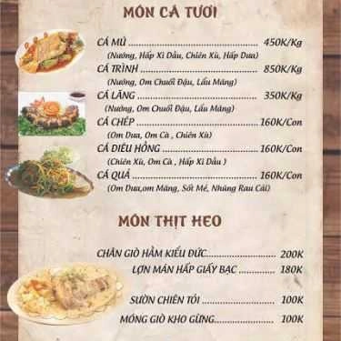 Thực đơn- Nhà Hàng Cây Đa Trắng - Ngỗng 9 Món