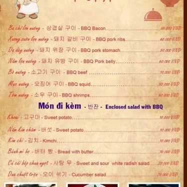 Thực đơn- Nhà Hàng Hàn Quốc Changmin