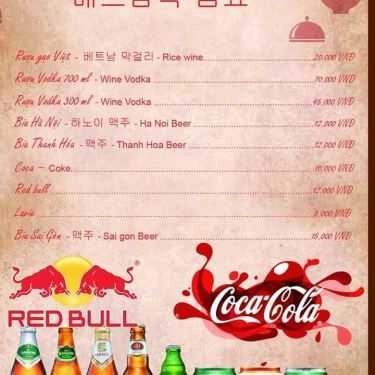 Thực đơn- Nhà Hàng Hàn Quốc Changmin