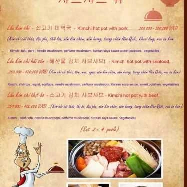 Thực đơn- Nhà Hàng Hàn Quốc Changmin