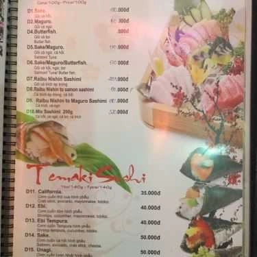 Thực đơn- Sao Biển - Nhà Hàng Nhật Bản & Hàn Quốc