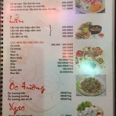 Thực đơn- Sao Biển - Nhà Hàng Nhật Bản & Hàn Quốc