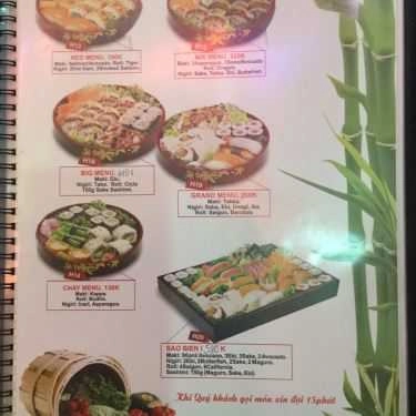 Thực đơn- Sao Biển - Nhà Hàng Nhật Bản & Hàn Quốc