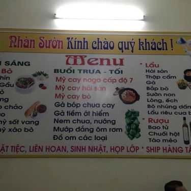 Thực đơn- Quán Ăn Nhàn Sườn - Mì Cay Naga & Lẩu Các Loại