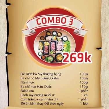 Thực đơn- Nhà Hàng Oishii BBQ - Lẩu Nướng Không Khói Nhật Hàn