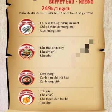 Thực đơn- Nhà Hàng Oishii BBQ - Lẩu Nướng Không Khói Nhật Hàn