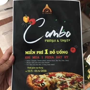 Thực đơn- Nhà Hàng Pizza IL Forno - Vincom Plaza