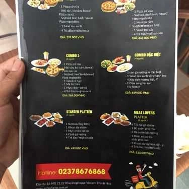 Thực đơn- Nhà Hàng Pizza IL Forno - Vincom Plaza