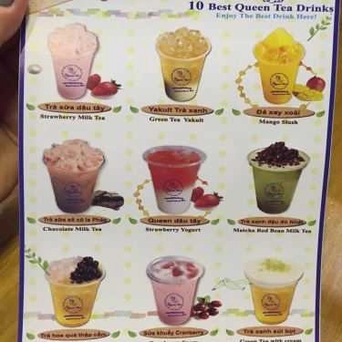 Thực đơn- Cafe Queen Tea - Quang Trung