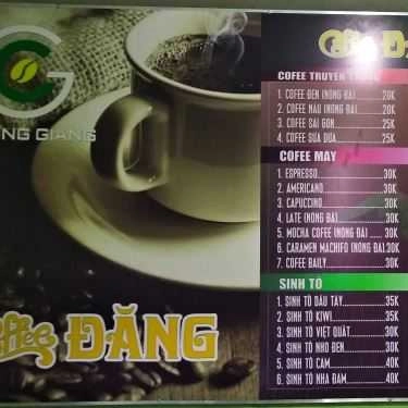 Thực đơn- Ride Coffee