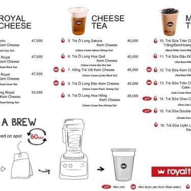 Thực đơn- Cafe Royaltea - Trà Sữa Hồng Kông - Trần Phú