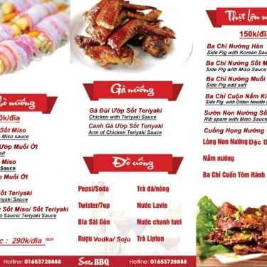 Thực đơn- Nhà Hàng Sato BBQ - Lê Quý Đôn