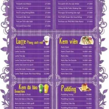 Thực đơn- Cafe Snow Tea - Kem Hoa Tuyết & Trà Sữa Đài Loan