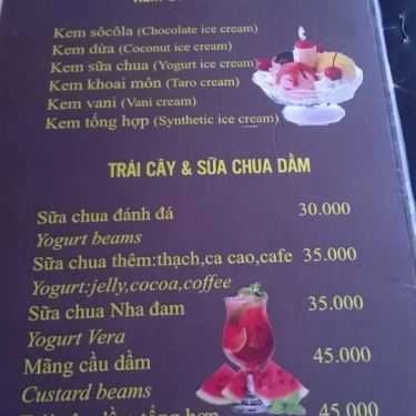 Thực đơn- Time Coffee - Khách Sạn Sao Mai