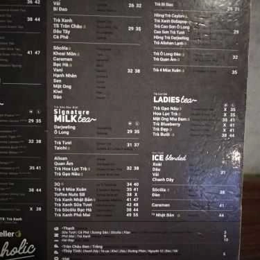 Thực đơn- Cafe Trà Sữa Bobapop - Trần Phú