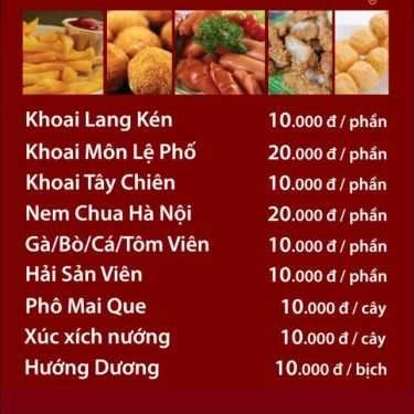 Thực đơn- Cafe Trà Sữa Bumba