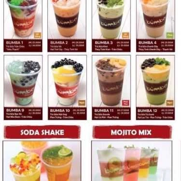Thực đơn- Cafe Trà Sữa Bumba