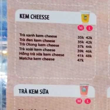 Thực đơn- Cafe Trà Sữa Taster's Choice