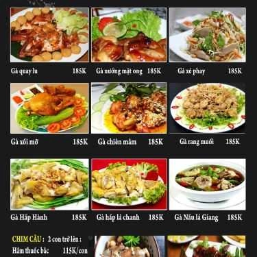 Thực đơn- Nhà Hàng Vũ Gia Viên - Tinh Hoa Ẩm Thực Việt