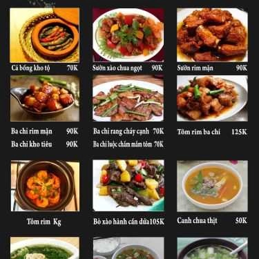 Thực đơn- Nhà Hàng Vũ Gia Viên - Tinh Hoa Ẩm Thực Việt