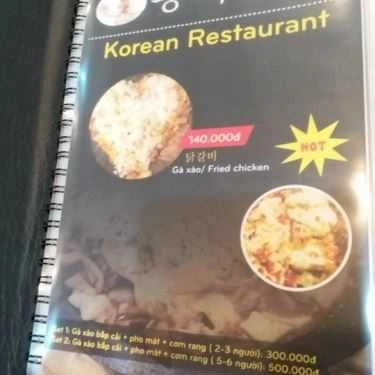 Thực đơn- Nhà Hàng Wang Chicken - Vua Gà Hàn Quốc