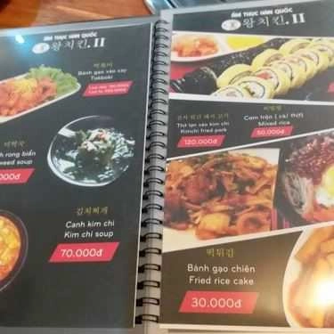 Thực đơn- Nhà Hàng Wang Chicken - Vua Gà Hàn Quốc