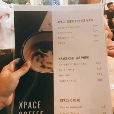 Thực đơn- Xpace Coffee