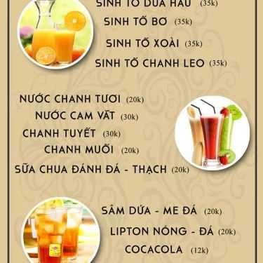 Thực đơn- Quán Ăn Pizza Zum