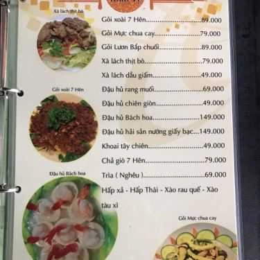 Thực đơn- Nhà Hàng 7 Hên Restaurant - Ẩm Thực Hong Kong