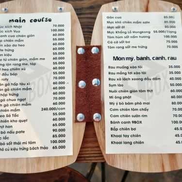 Thực đơn- Nhà Hàng 9 Box Coffee & Restaurant