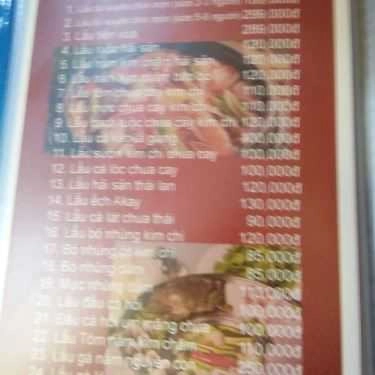 Thực đơn- Nhà Hàng Akay Restaurant - Lẩu & Nướng