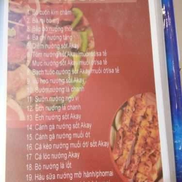 Thực đơn- Nhà Hàng Akay Restaurant - Lẩu & Nướng