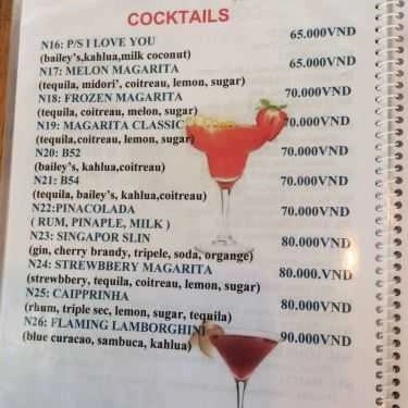 Thực đơn- Nhà Hàng Alez Boo - Backpacker Restaurant