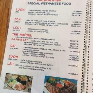 Thực đơn- Nhà Hàng Alez Boo - Backpacker Restaurant