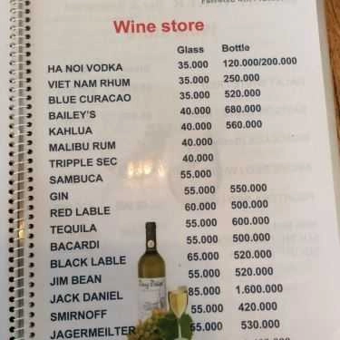 Thực đơn- Nhà Hàng Alez Boo - Backpacker Restaurant