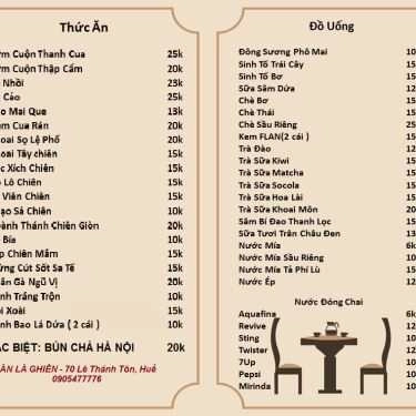 Thực đơn- Ăn Là Ghiền - Trà Sữa & Ăn Vặt