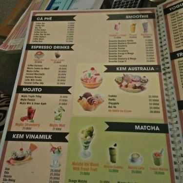 Thực đơn- An Nhiên - Cafe & Điểm Tâm Sáng