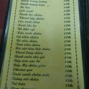 Thực đơn- Ăn Vặt Chị Nhỏ