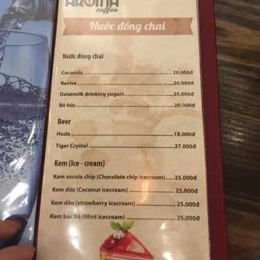 Thực đơn- Aroma Coffee