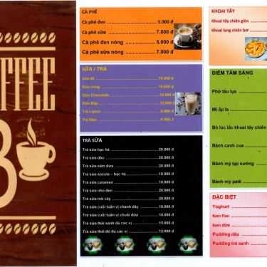 Thực đơn- B Cafe - Cafe & Milk Tea