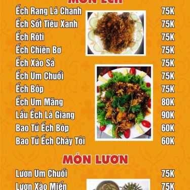 Thực đơn- Ba Gian - Nhà Hàng Đặc Sản