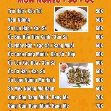 Thực đơn- Ba Gian - Nhà Hàng Đặc Sản