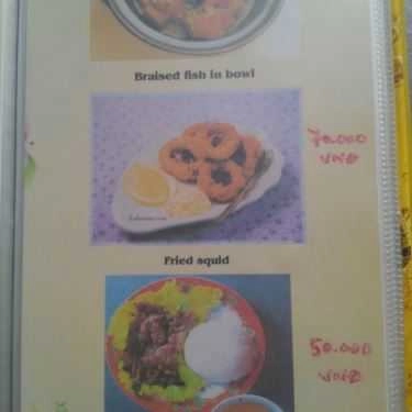 Thực đơn- Nhà Hàng Bánh Khoái Lạc Thiện