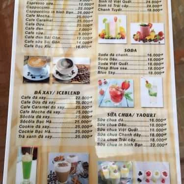 Thực đơn- Bi Coffee