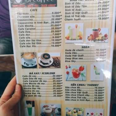 Thực đơn- Bi Coffee
