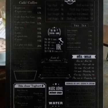 Thực đơn- Bon Cafe