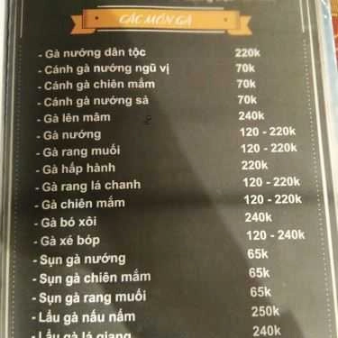 Thực đơn- Nhà Hàng Boom Beer