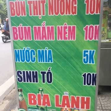 Thực đơn- Ăn vặt Bún Thịt Nướng - Bánh Cuốn 333